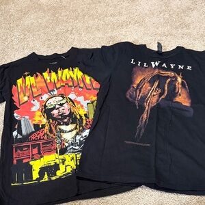 Lil Wayne Graphic Tee Shirts 2 both Size Small
